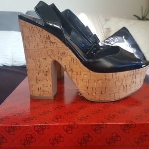 Guess Chunky Cork Platforms
